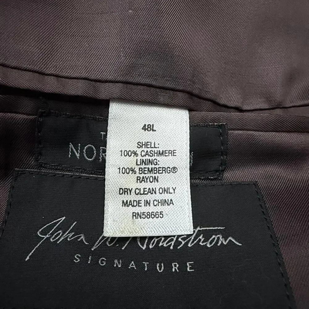 Loro Piana Cashmere Blazer Mens 48 L Brown Windowpane Sport Coat John Nordstrom